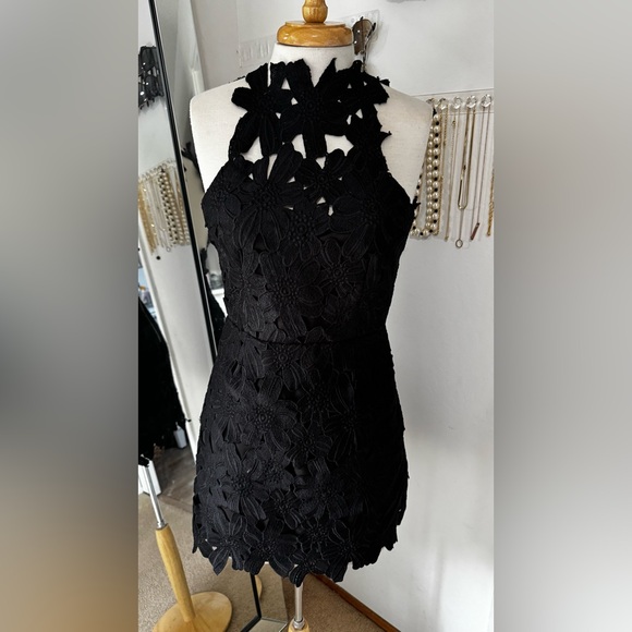 Saylor x Free People••Jessa Black Mini Dress••small - Picture 3 of 9